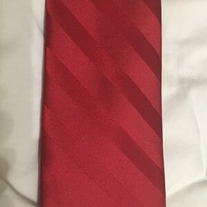 Classic Red Striped Tie